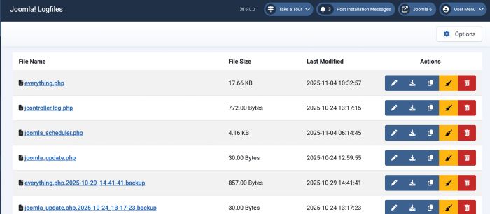 Overview of your Log Files