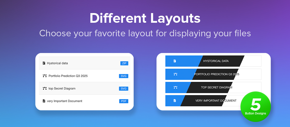 Different Layouts
