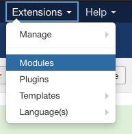 menu ext modules