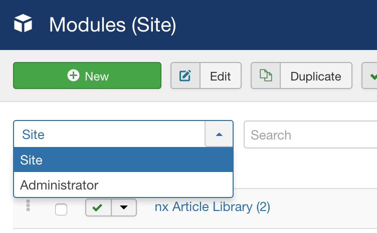 site modules