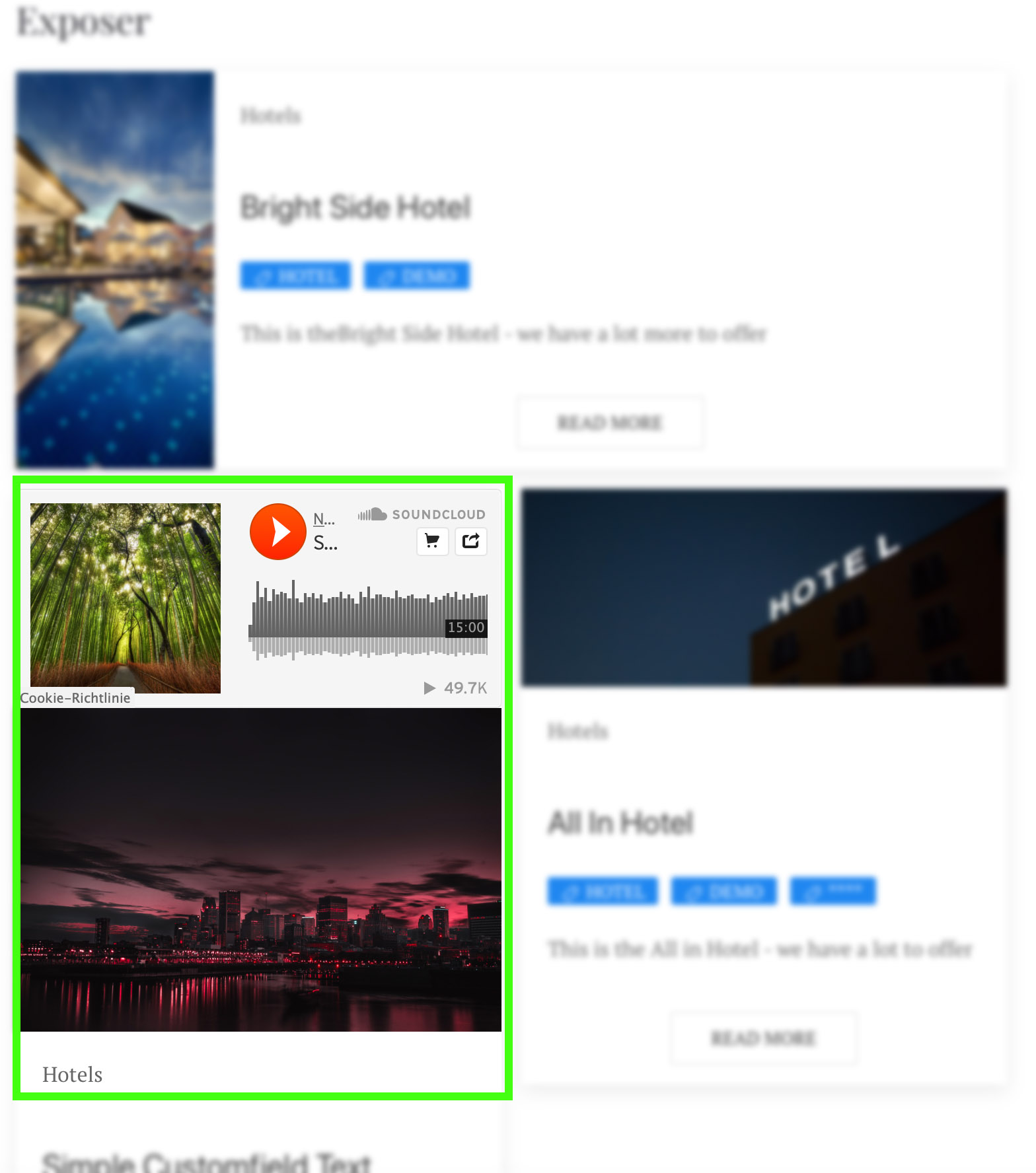 exposer multi field media frontend