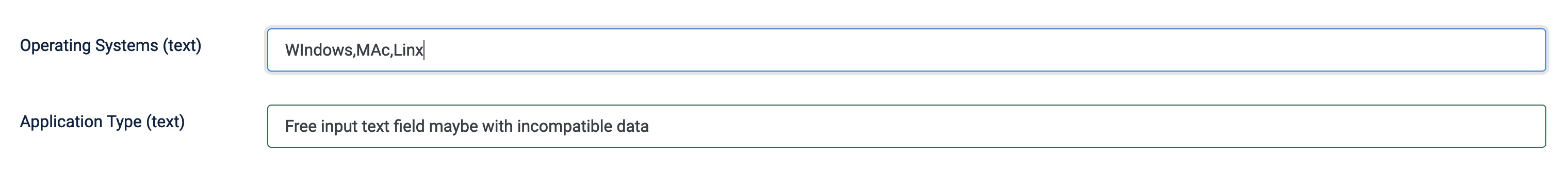bad practice textfields